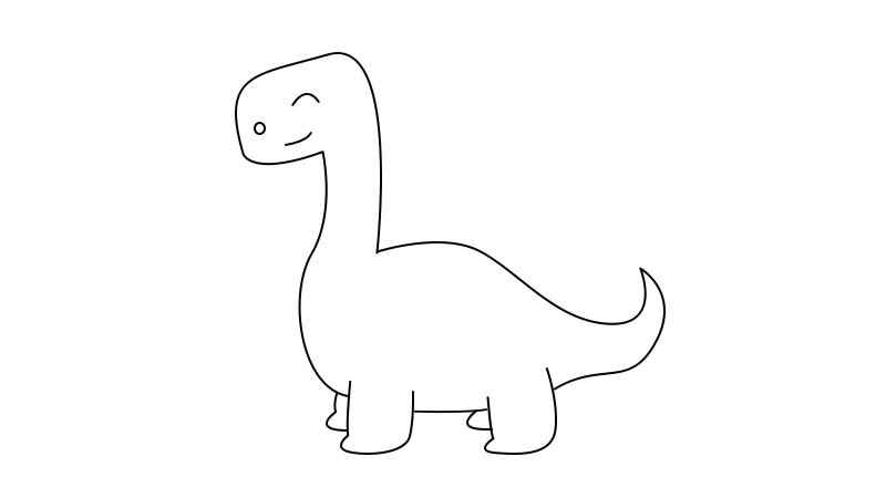 可爱恐龙简笔画(如何画出恐龙可爱的表情)