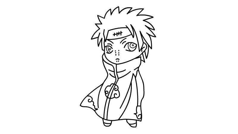 佩恩简笔画(先画佩恩的头是什么意思)