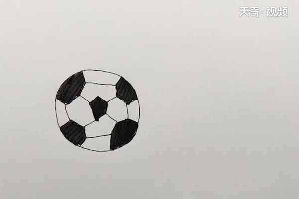 足球简笔画(足球简笔画儿童画)