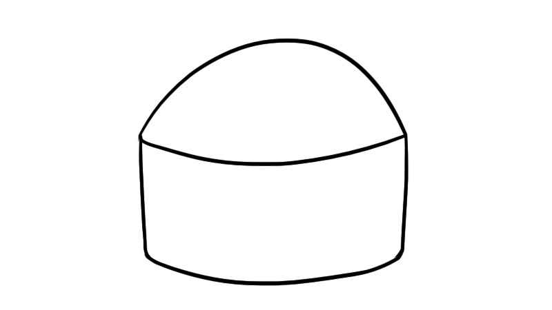 蒙古包简笔画(画出蒙古包的线条和花纹)