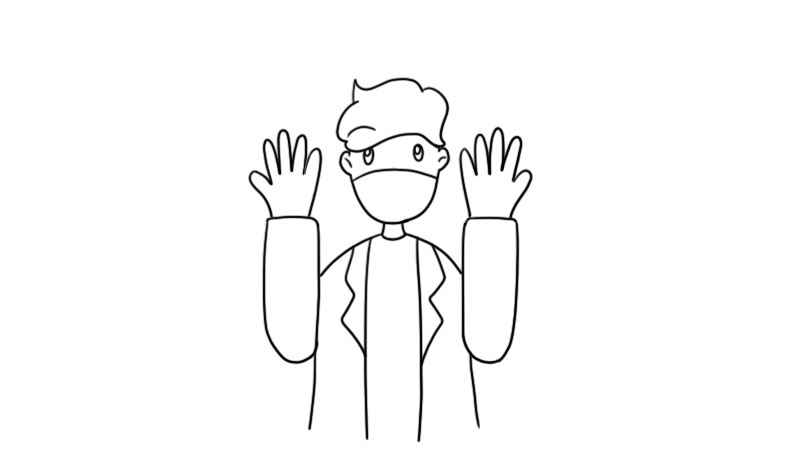 抗战疫情简笔画怎么画(脑袋和肩膀有什么区别)