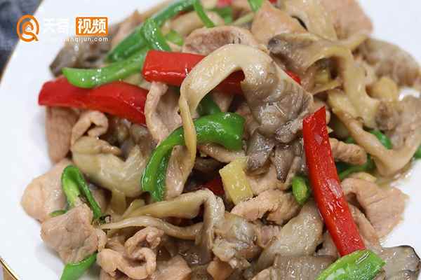 平菇炒肉的做法(猪里脊的家常做法)