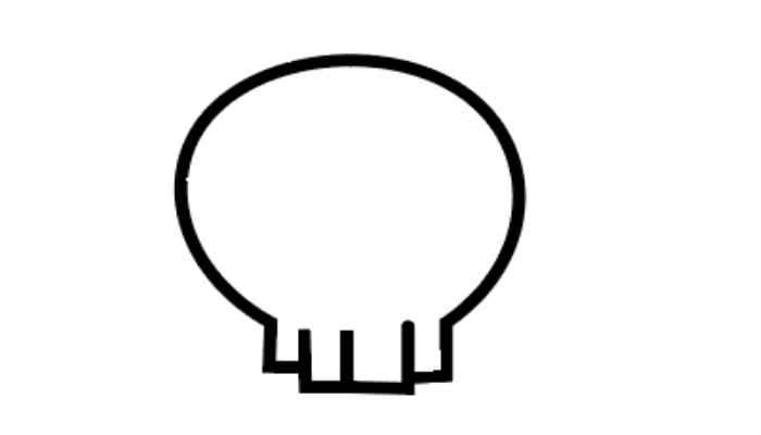 骷髅头简笔画(画骷髅的头部是怎么画的)