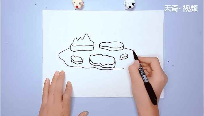 冰的简笔画(如何画出波浪形的冰块)