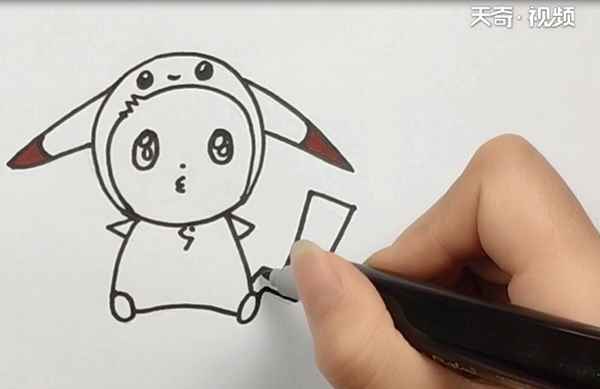 神奇宝贝简笔画(圆圈腮红怎么画才好看)