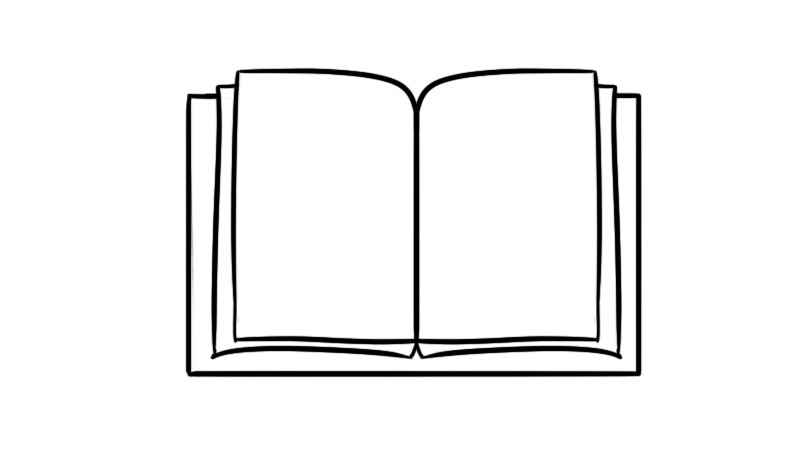 画一本书的步骤简笔画(画出书的轮廓是怎样的)
