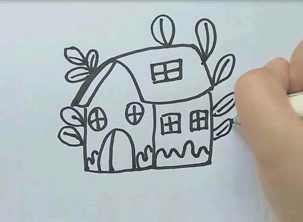 小屋子简笔画(室内设计师培训哪个好)