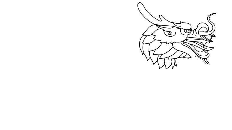 龙舟的简笔画画法(画龙舟的龙头线条有哪些)