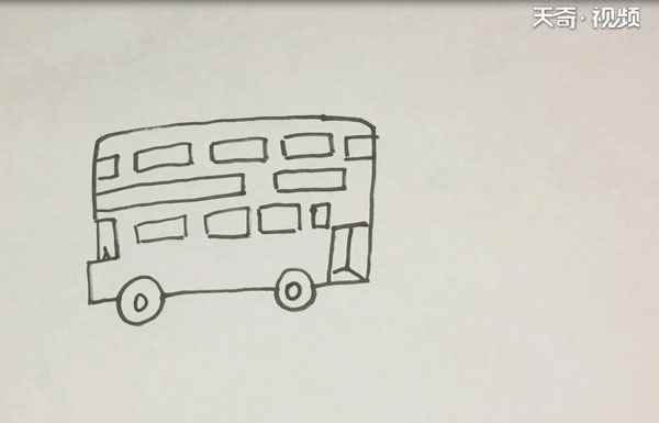 大巴车简笔画(大巴车简笔画儿童画)