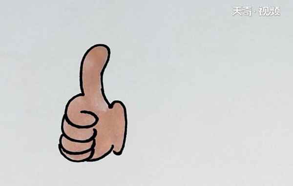 大拇指简笔画(手指和手掌的区别是什么)