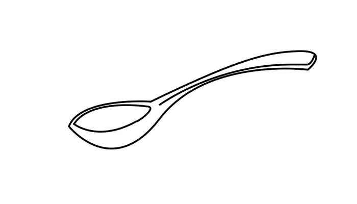 勺子简笔画(画勺子的边缘线条有哪些)