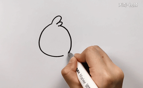 愤怒的小鸟简笔画(我们先画一个圆圆的脑袋)