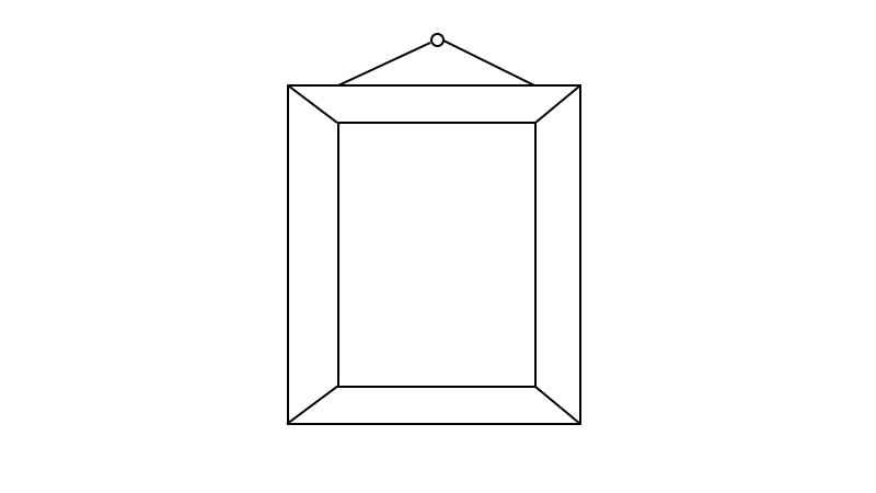 相框简笔画(如何画出一个相框的线条)
