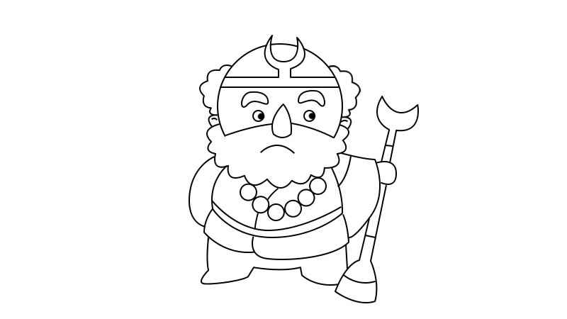 沙僧简笔画(画出沙僧的身体怎么办)