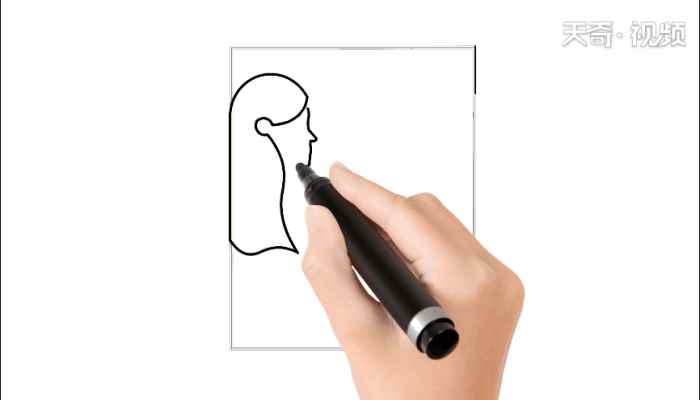 封面设计手绘简笔画(画女孩的脸和头发怎么办)