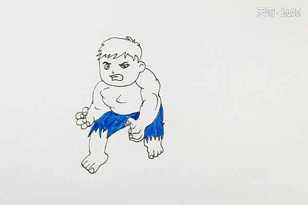 绿巨人简笔画 绿巨人简笔画怎么画