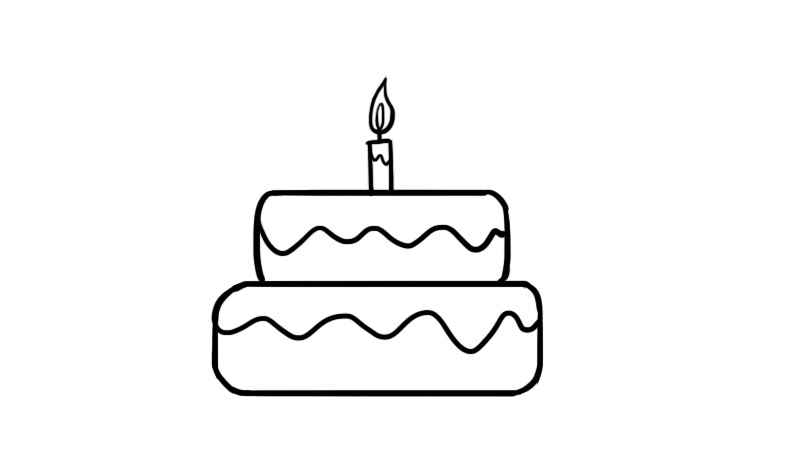 生日贺卡简笔画(生日贺卡简笔画可爱小图案)