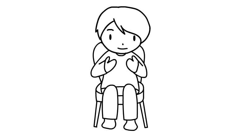 椅子上坐人简笔画(如何画出人物的头部和五官)