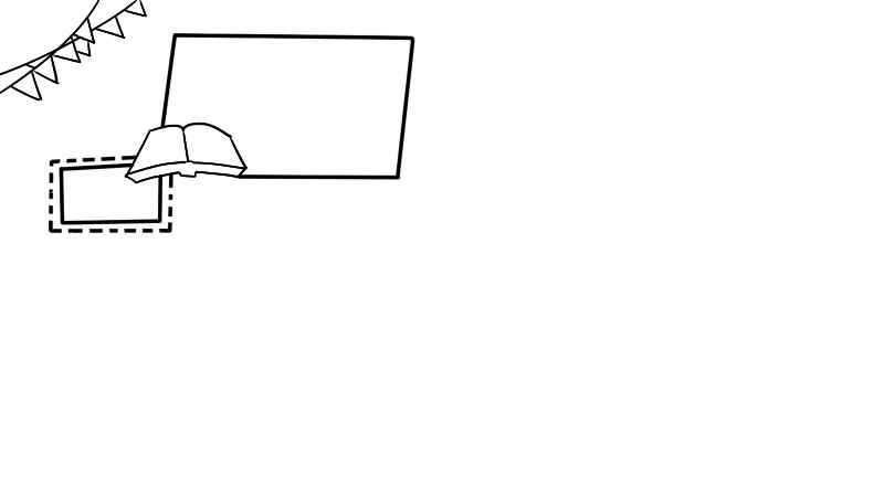 手抄报装饰小图案(彩旗怎么画)