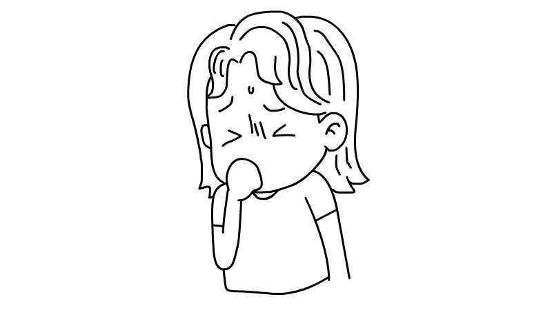 肺炎咳嗽简笔画画法