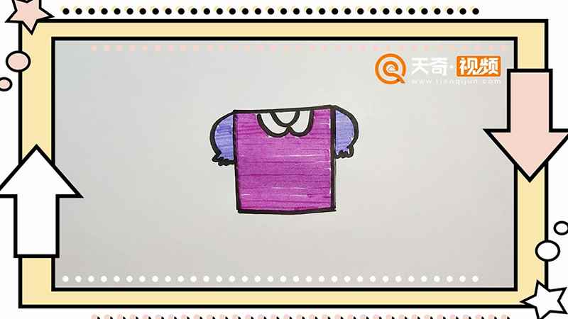 T恤简笔画(先画一个正方形的logo)