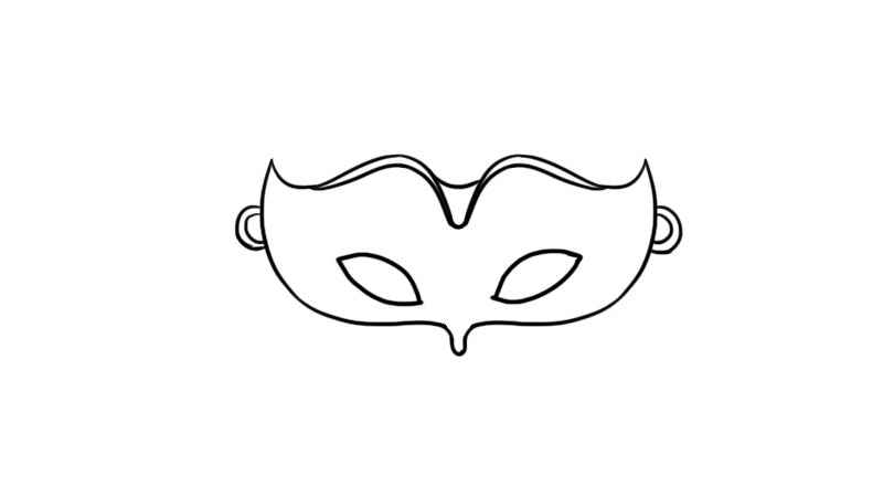 面具简笔画(眼睛上面具的形状有哪些)