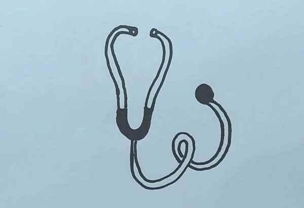听诊器简笔画(听诊器简笔画视频)