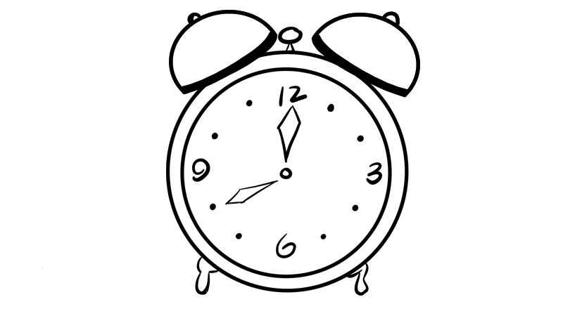闹钟简笔画(画出闹钟的闹铃怎么办)