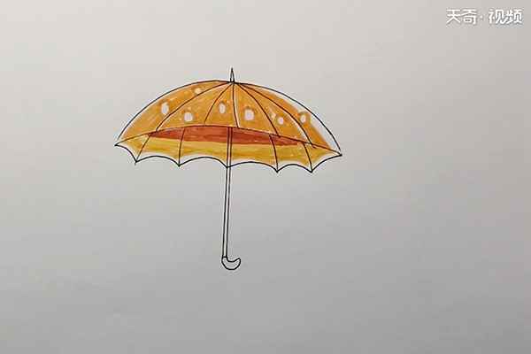 伞简笔画(伞简笔画简单又漂亮)