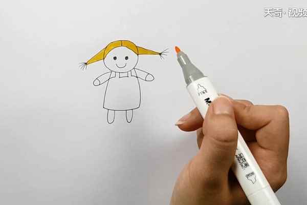 娃娃简笔画(娃娃简笔画可爱)