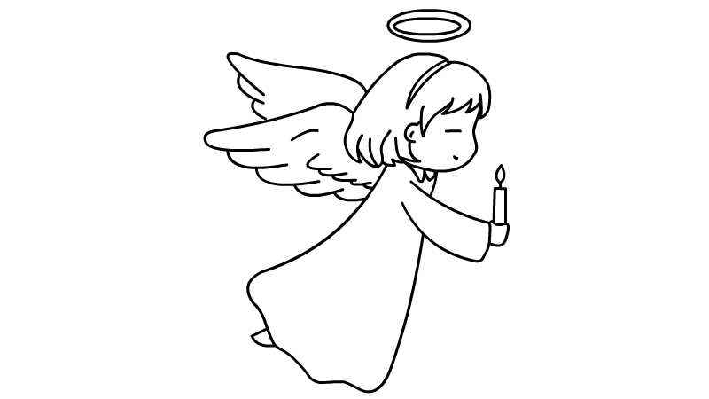 天使简笔画怎么画(画天使的脑袋线条有哪些)