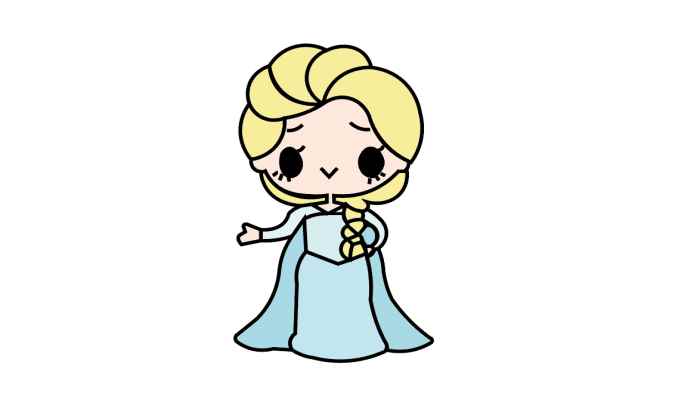 艾莎公主简笔画(画公主的身体是什么意思)