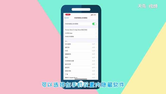 苹果手机怎么隐藏软件(苹果手机设置内隐藏软件)