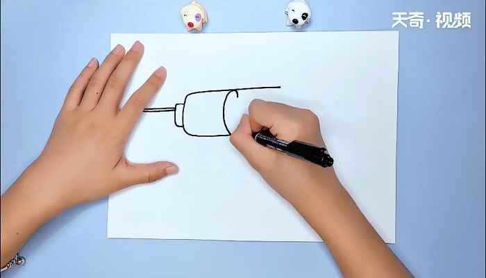 打针筒儿童简笔画(画出注射器的针筒有哪些)