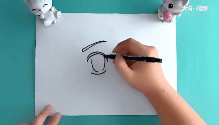 眼睛的画法可爱简笔画(眼皮、眼珠、下眼皮的区别)