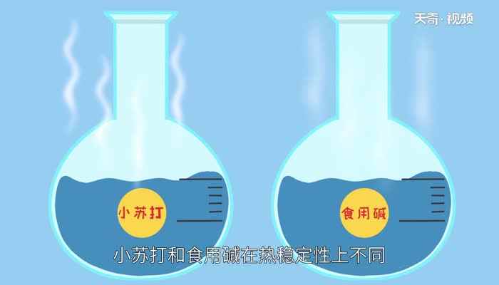 小苏打和食用碱有什么区别(食用碱和小苏打在分子式上不相同)