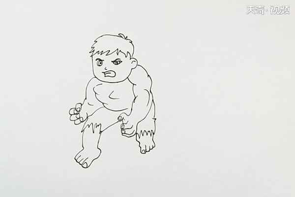 绿巨人简笔画 绿巨人简笔画怎么画