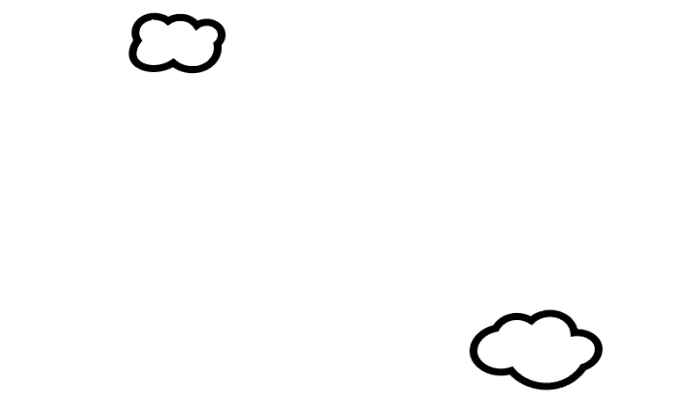 儿童手绘简笔画(如何在左上角画一个云朵)