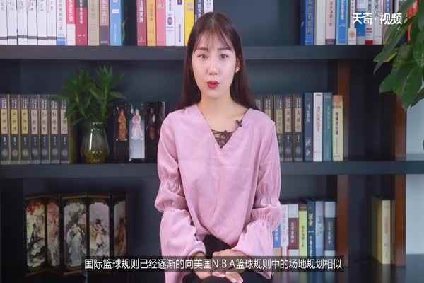 标准篮球场尺寸(2010年国际篮球规则)