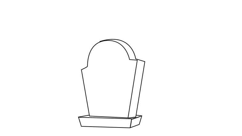 坟墓简笔画(万圣节坟墓的形状有哪些)