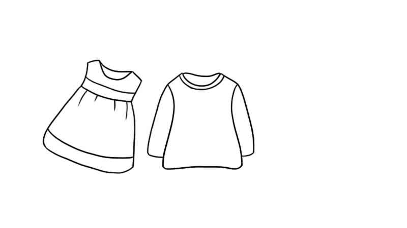 衣服简笔画画法(PS教程:轮廓线条画法)