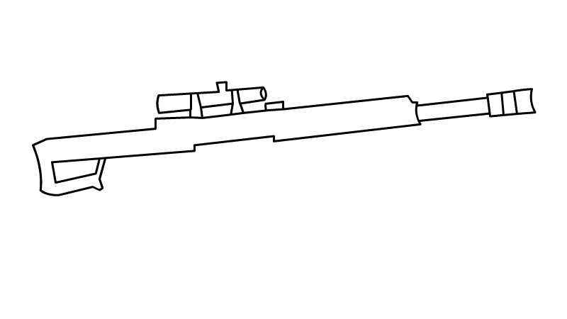 巴雷特狙击枪简笔画(巴雷特狙击枪和枪口的区别)