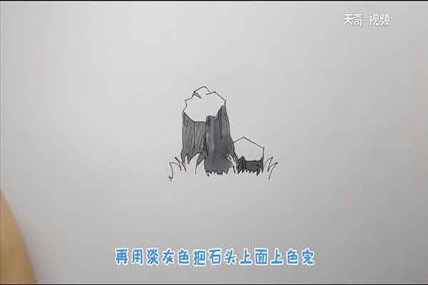 石头简笔画(如何画出石头的棱角和线条)