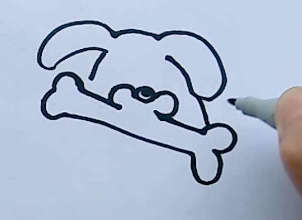 斑点狗简笔画(画出身体和尾巴怎么办)