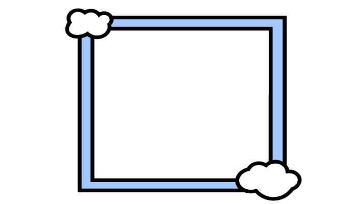 儿童手绘简笔画(如何在左上角画一个云朵)