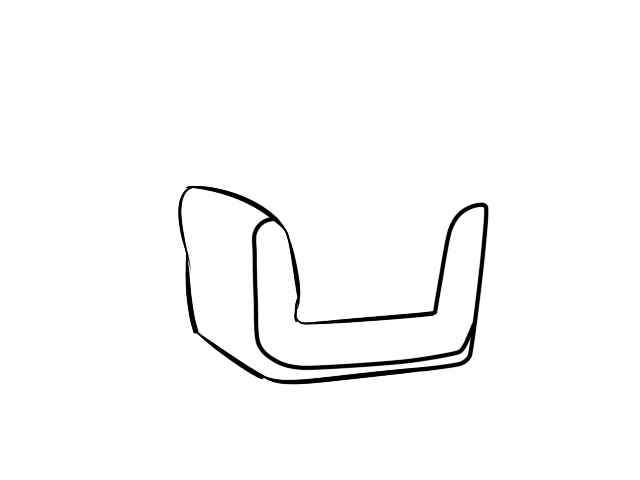 沙发简笔画 沙发简笔画画法