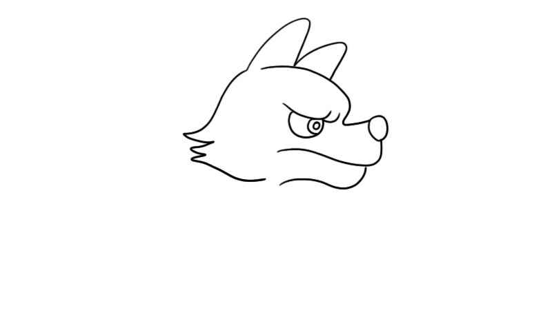 狼是怎么画的简笔画(狼怎么画简单画法)