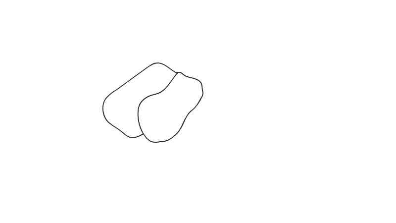 腊八豆腐简笔画(先画豆腐叠在一起的状态)