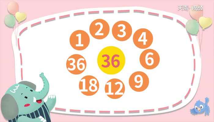 36的所有因数有哪些  36的所有因数有哪些