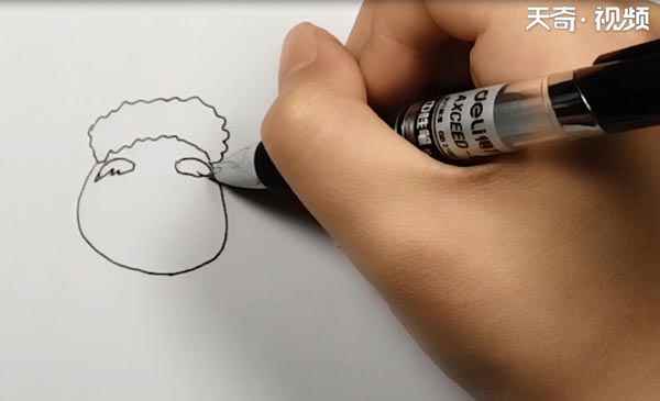 慢羊羊简笔画(羊毛的做法)